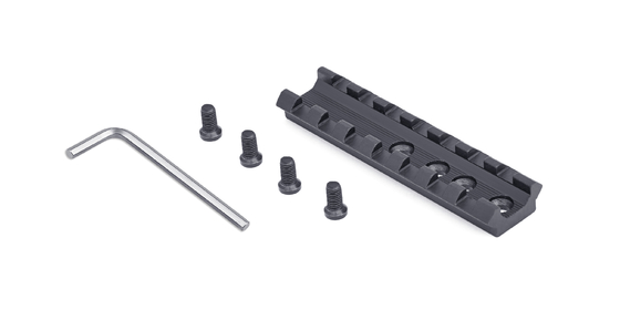 Parti della pistola del colpo del nero della ferrovia 0.019kg di Picatinny del fucile da caccia della lega di alluminio