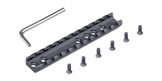 Parte della pistola sparata 120mm della ferrovia di Picatinny del fucile da caccia della lega di alluminio 0.018kg